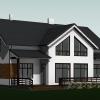Проект индивидуального жилого дома из газобетонных блоков с отделкой штукатурным составом и планкеном